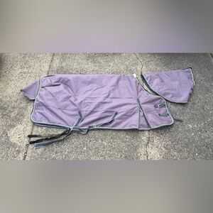 Smartpak 75” 360 Gram Heavy Waterproof Winter Horse Blanket with 220 Gram Hood